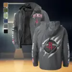 Sport Supporter Energy Flannel Hoodie, Cold Game Day Hoodie HVN1434HR - Gray