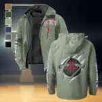 Sport Supporter Energy Flannel Hoodie, Cold Game Day Hoodie HVN1434HR - Light Green