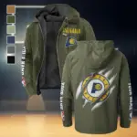 Everyday Court Lifestyle Flannel Hoodie, Supporter Spirit Hooded Flannel HVN1434IP - Green