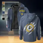 Everyday Court Lifestyle Flannel Hoodie, Supporter Spirit Hooded Flannel HVN1434IP - Navy Blue