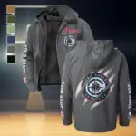 Game Ready Supporters Flannel Hoodie, Athletic Lifestyle Fan Hoodie HVN1434LA - Gray