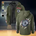 Game Ready Supporters Flannel Hoodie, Athletic Lifestyle Fan Hoodie HVN1434LA - Green