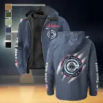 Game Ready Supporters Flannel Hoodie, Athletic Lifestyle Fan Hoodie HVN1434LA - Navy Blue