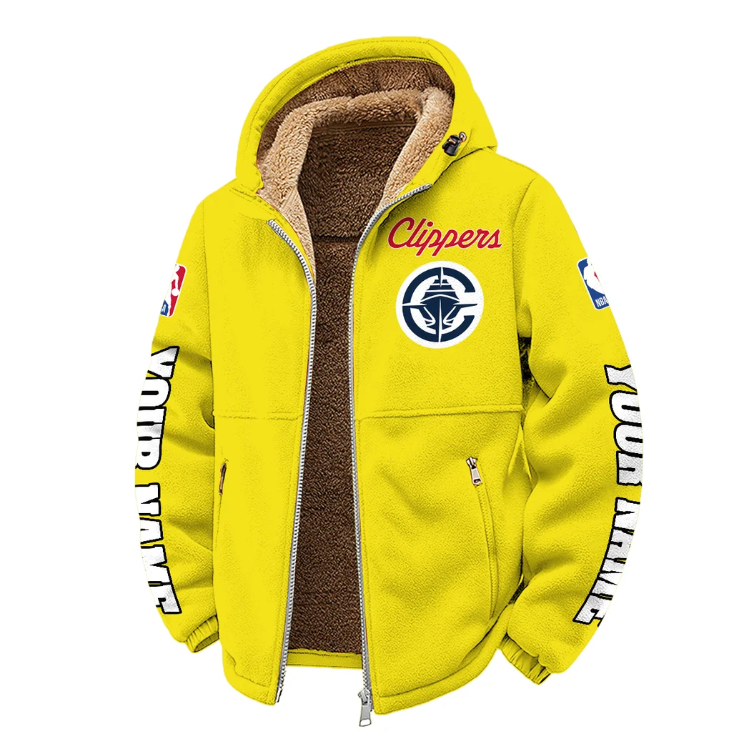 Game Ready Supporters Winter Fleece Jacket, Multi-Sport Winter Layer HVN1434LA - Yellow - Image 2