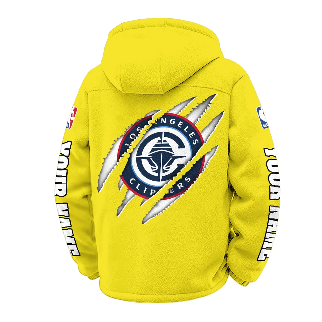 Game Ready Supporters Winter Fleece Jacket, Multi-Sport Winter Layer HVN1434LA - Yellow - Image 3