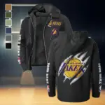 Hoop Passion Family Flannel Hoodie, Classic Flannel Sport Hoodie HVN1434LA - Black