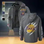 Hoop Passion Family Flannel Hoodie, Classic Flannel Sport Hoodie HVN1434LA - Gray