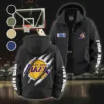 Hoop Passion Family Fleece Windbreaker Jacket, Multi-Sport Weather Jacket HVN1434LA - Black