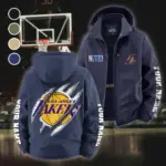 Hoop Passion Family Fleece Windbreaker Jacket, Multi-Sport Weather Jacket HVN1434LA - Navy