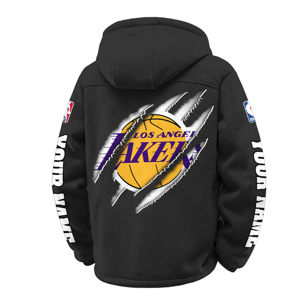 Hoop Passion Family Winter Fleece Jacket, Technical Mid-Layer Jacket HVN1434LA - Black - Image 3