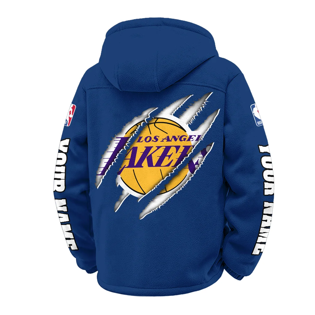 Hoop Passion Family Winter Fleece Jacket, Technical Mid-Layer Jacket HVN1434LA - Navy - Image 3