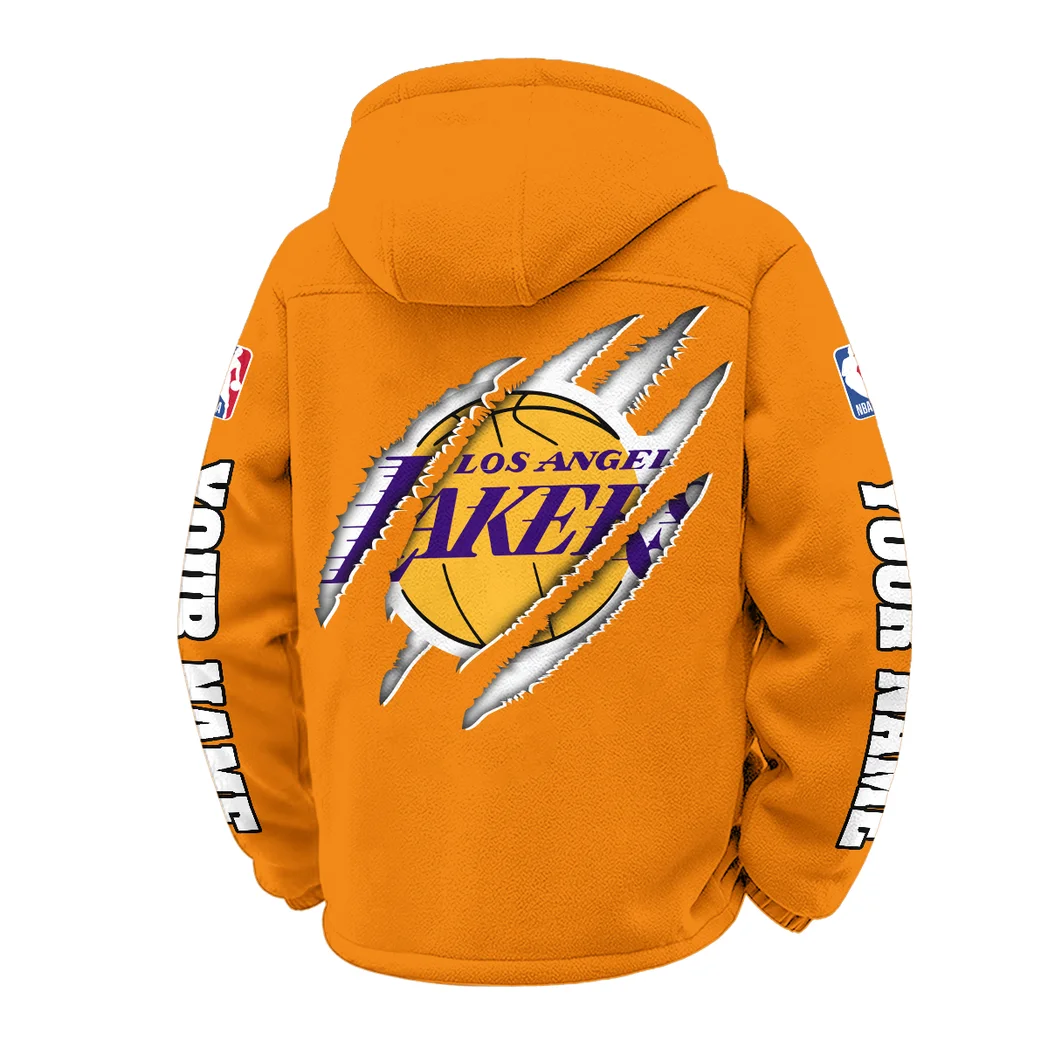 Hoop Passion Family Winter Fleece Jacket, Technical Mid-Layer Jacket HVN1434LA - Orange - Image 3