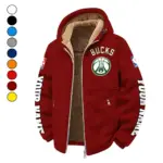 Streetwear Court Culture Winter Fleece Jacket, Cold Weather Hiking Fleece HVN1434MB - Wine