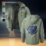 Athletic Fan Pride Flannel Hoodie, All-Season Fan Hoodie HVN1434MG - Light Green