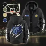 Athletic Fan Pride Fleece Windbreaker Jacket, Endurance Sport Barrier HVN1434MG - Black