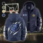 Athletic Fan Pride Fleece Windbreaker Jacket, Endurance Sport Barrier HVN1434MG - Navy