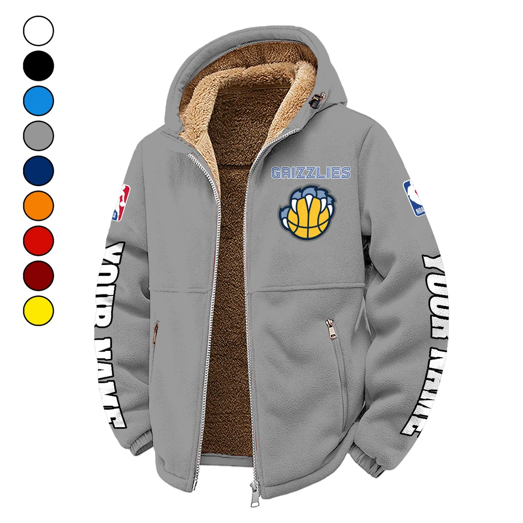 Athletic Fan Pride Winter Fleece Jacket, Snow-Ready Active Fleece HVN1434MG - Grey