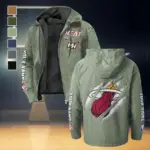 Everyday Basketball Lifestyle Flannel Hoodie, Bold Supporter Flannel Hoodie HVN1434MH - Light Green