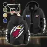 Everyday Basketball Lifestyle Fleece Windbreaker Jacket, Cold-Air Cycling Shell HVN1434MH - Black