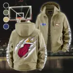 Everyday Basketball Lifestyle Fleece Windbreaker Jacket, Cold-Air Cycling Shell HVN1434MH - Khaki