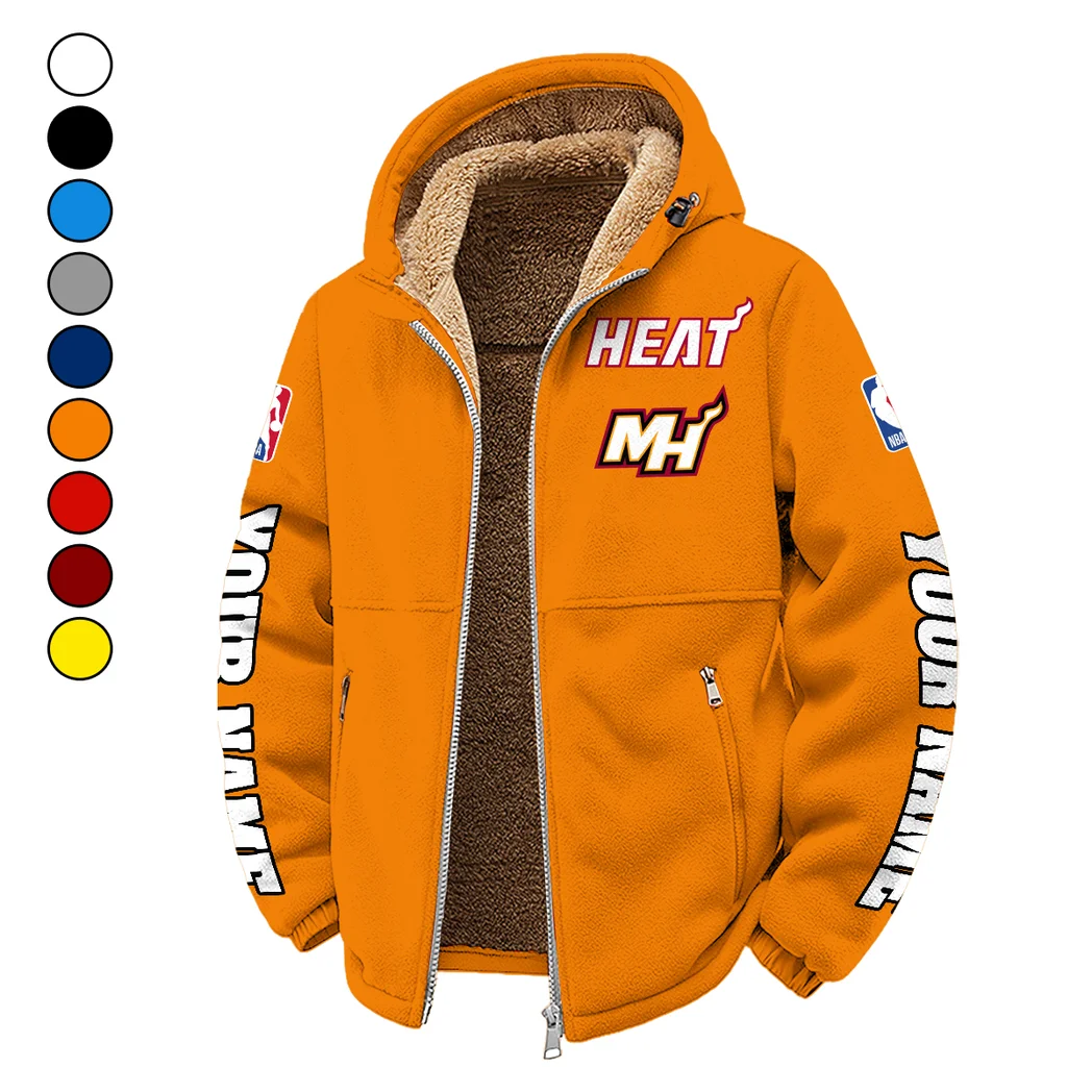 Everyday Basketball Lifestyle Winter Fleece Jacket, All-Mountain Sport Jacket HVN1434MH - Orange