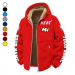 Everyday Basketball Lifestyle Winter Fleece Jacket, All-Mountain Sport Jacket HVN1434MH - red