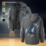 True Hoop Lifestyle Flannel Hoodie, Game Ready Flannel Hoodie HVN1434MT - Gray