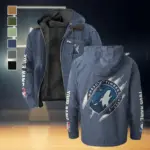 True Hoop Lifestyle Flannel Hoodie, Game Ready Flannel Hoodie HVN1434MT - Navy Blue