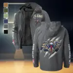 Streetwear Court Culture Flannel Hoodie, Loyal Supporter Sport Hoodie HVN1434NO - Gray