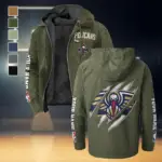 Streetwear Court Culture Flannel Hoodie, Loyal Supporter Sport Hoodie HVN1434NO - Green