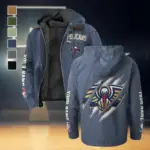 Streetwear Court Culture Flannel Hoodie, Loyal Supporter Sport Hoodie HVN1434NO - Navy Blue