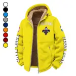 Streetwear Court Culture Winter Fleece Jacket, Ski & Snowboard Mid-Layer HVN1434NO - Yellow