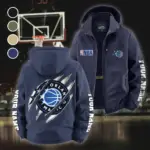 True Fan Pride Fleece Windbreaker Jacket, Soft-Shell Active Fleece HVN1434OM - Navy