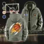 Streetwear Supporter Crew Fleece Windbreaker Jacket, Luxe Fleece Exterior HVN1434PS - Green