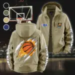 Streetwear Supporter Crew Fleece Windbreaker Jacket, Luxe Fleece Exterior HVN1434PS - Khaki