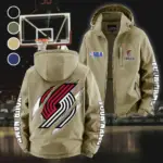 All-Season Supporters Fleece Windbreaker Jacket, Anti-Pill Wind-Blocking Fleece HVN1434PT - Khaki