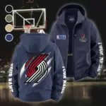 All-Season Supporters Fleece Windbreaker Jacket, Anti-Pill Wind-Blocking Fleece HVN1434PT - Navy