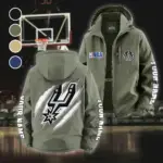 Streetwear Court Culture Fleece Windbreaker Jacket, Premium Bonded Fleece HVN1434SA - Green