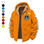 Streetwear Court Culture Winter Fleece Jacket, Warm Core Loft Fleece HVN1434SA - Orange