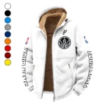Streetwear Court Culture Winter Fleece Jacket, Warm Core Loft Fleece HVN1434SA - White