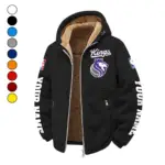 Streetwear Slam Crew Winter Fleece Jacket, High-Density Comfort Fleece HVN1434SK - Black