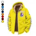 Streetwear Slam Crew Winter Fleece Jacket, High-Density Comfort Fleece HVN1434SK - Yellow