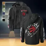 Hoop Passion Squad Flannel Hoodie, Athletic Lifestyle Fan Hoodie HVN1434TR - Black