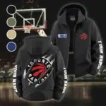 Hoop Passion Squad Fleece Windbreaker Jacket, Ultra-Soft Wind-Stop Fabric HVN1434TR - Black