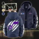 Sport Spirit Fans Fleece Windbreaker Jacket, High-Density Windproof Fleece HVN1434UJ - Navy