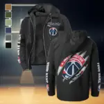 All-Season Hoop Squad Flannel Hoodie, Fan Squad Flannel Hoodie HVN1434WW - Black