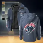 All-Season Hoop Squad Flannel Hoodie, Fan Squad Flannel Hoodie HVN1434WW - Navy Blue