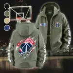 All-Season Hoop Squad Fleece Windbreaker Jacket, Breathable Fleece Windwear HVN1434WW - Green