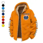 All-Season Hoop Squad Winter Fleece Jacket, Sherpa Lined Winter Fleece HVN1434WW - Orange