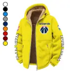 All-Season Hoop Squad Winter Fleece Jacket, Sherpa Lined Winter Fleece HVN1434WW - Yellow